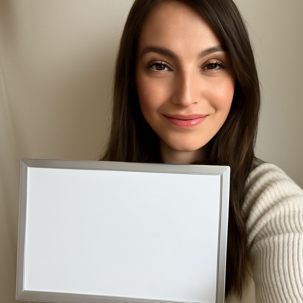 Employee organizing notes and documents for an HR meeting