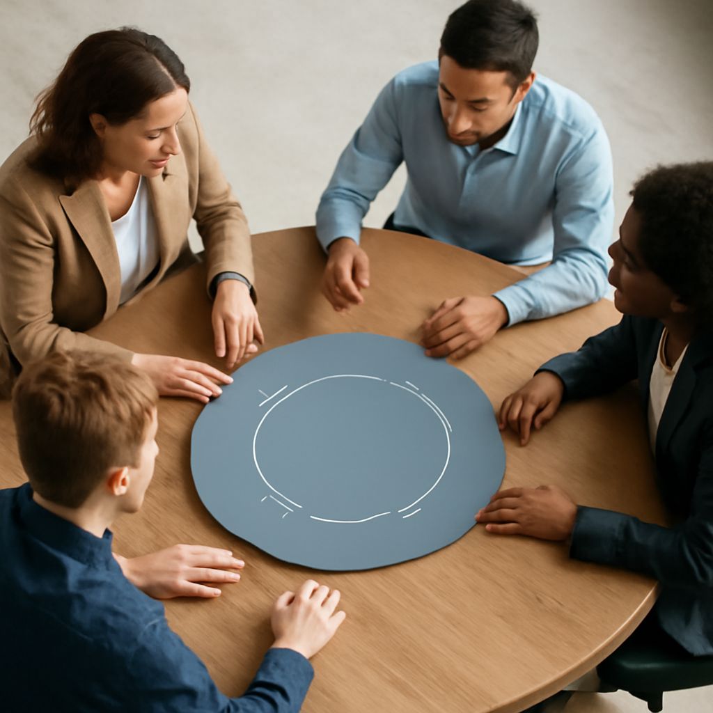 Manager drafting commitments for a team