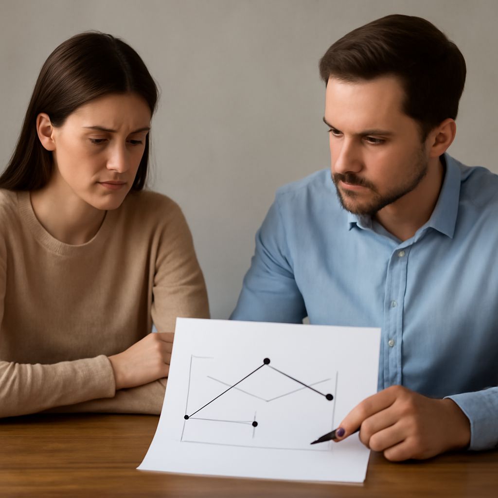 Colleagues coordinating roles and resolving a team conflict around a shared outcome